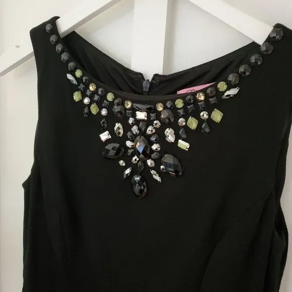 Eliza J Embellished Peplum Holiday Dress - Picture 6 of 10